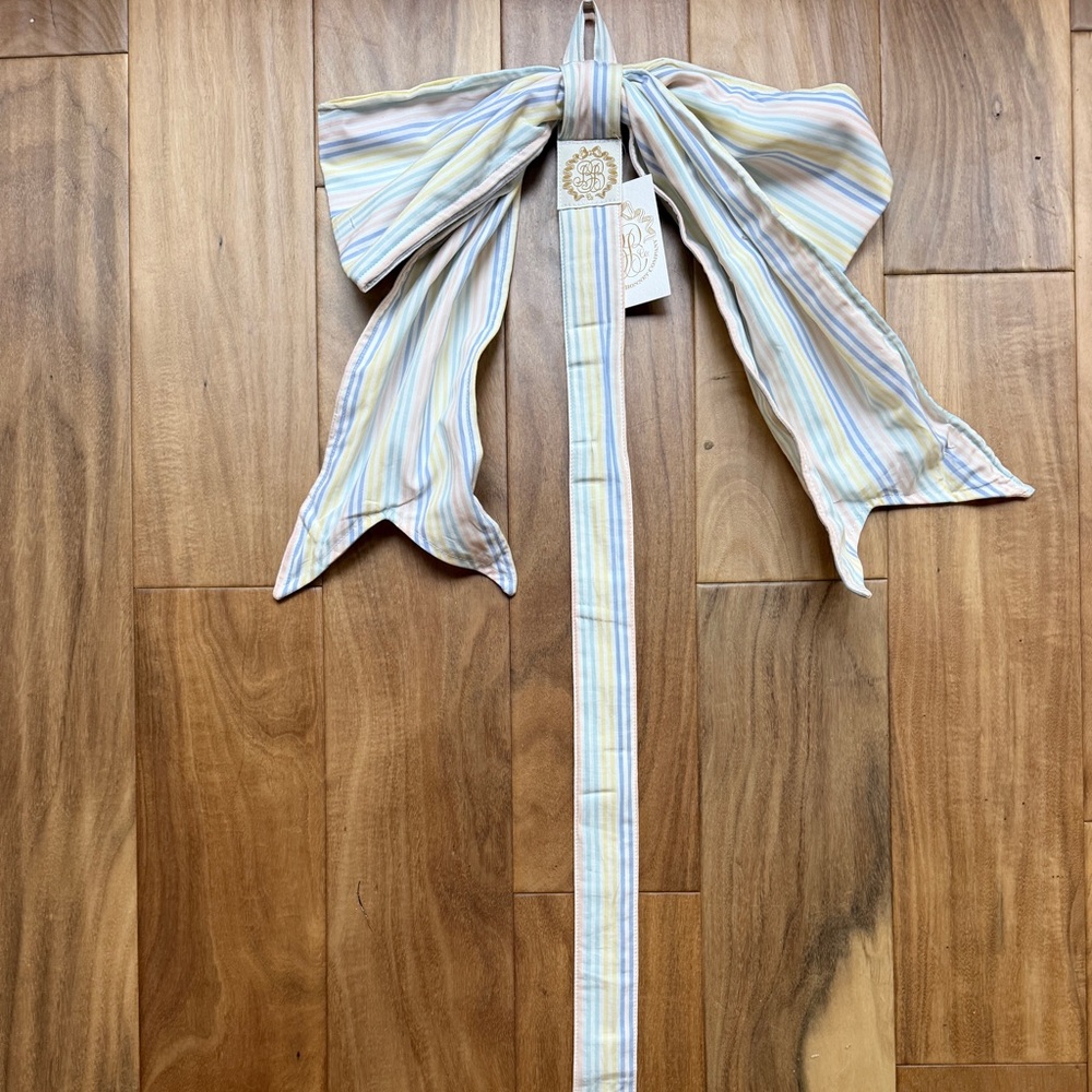 The Beaufort Bonnet Company Pastel Striped Hair Bow holder